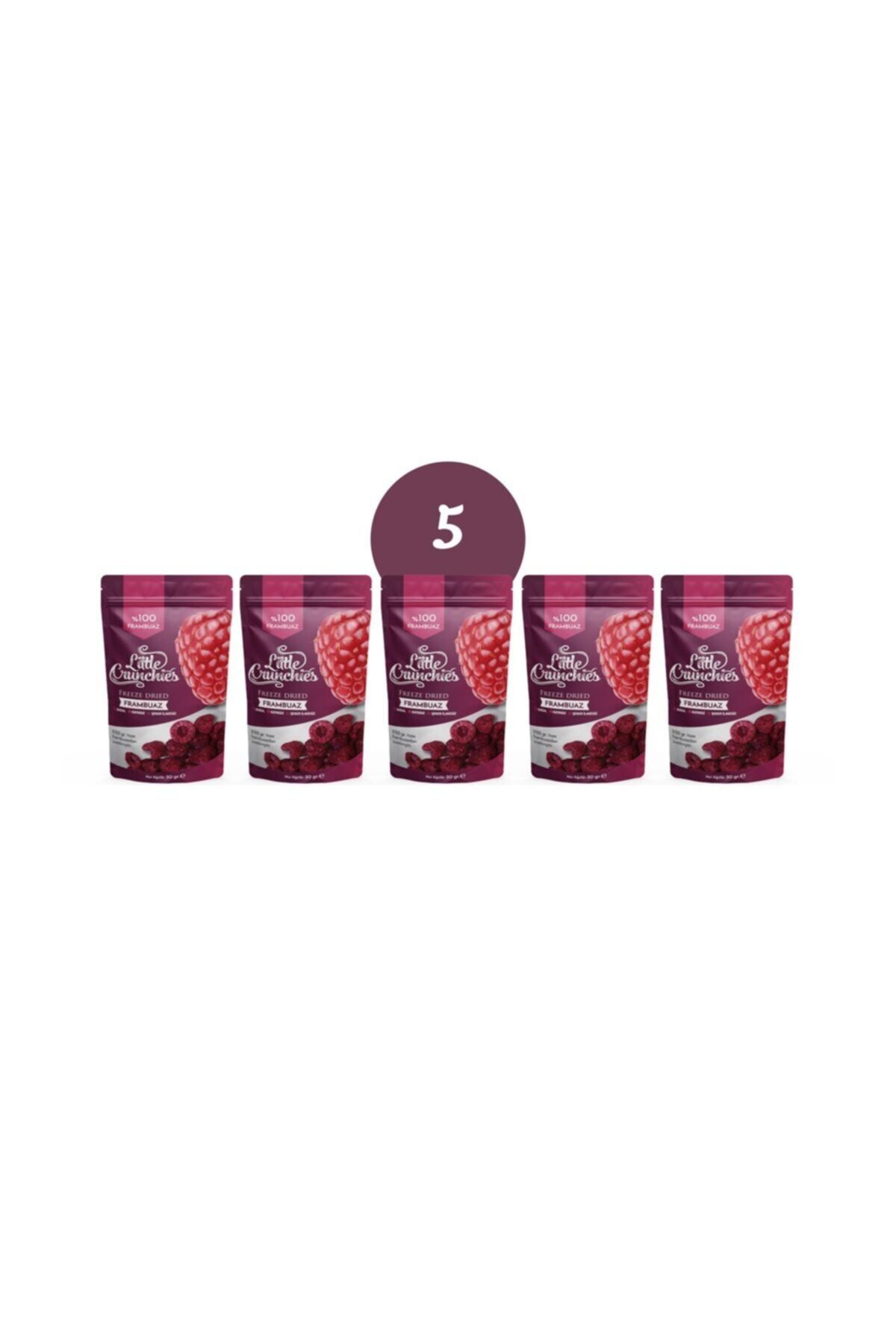 Little Crunchies Freeze Dried Frambuaz 5'li Paket