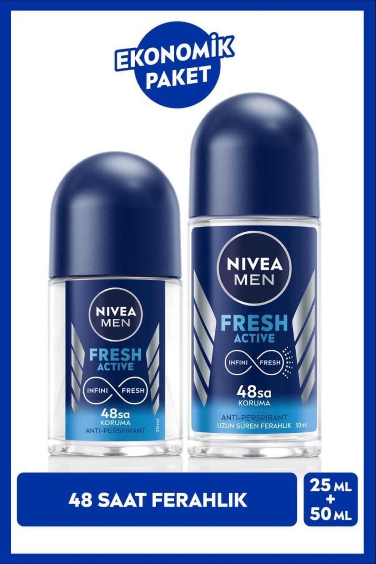 NIVEA MEN Erkek Roll-onDeodorant Fresh Active...