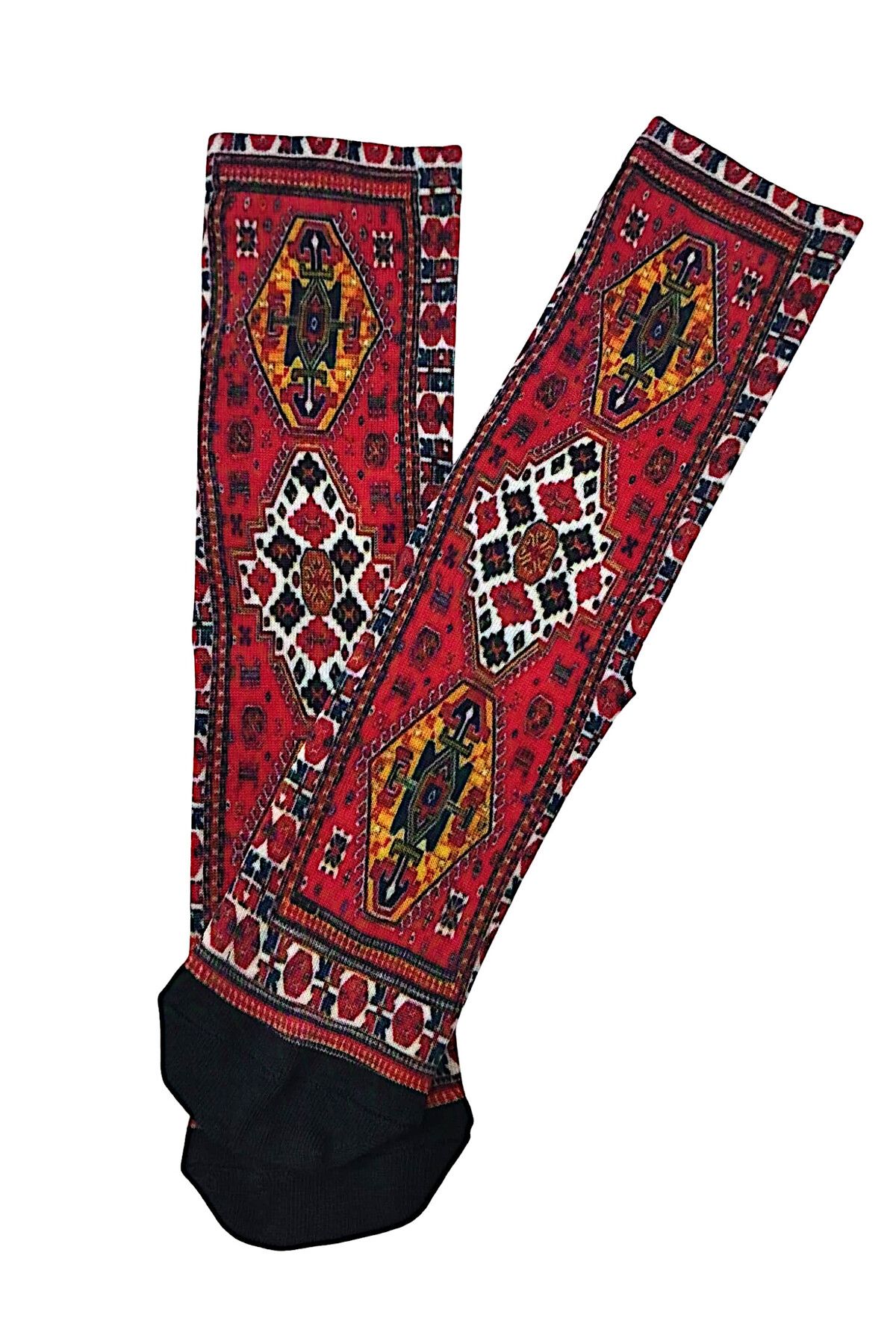 JENES Kilim Motif DesenliBaskılı Çorap - Unis...