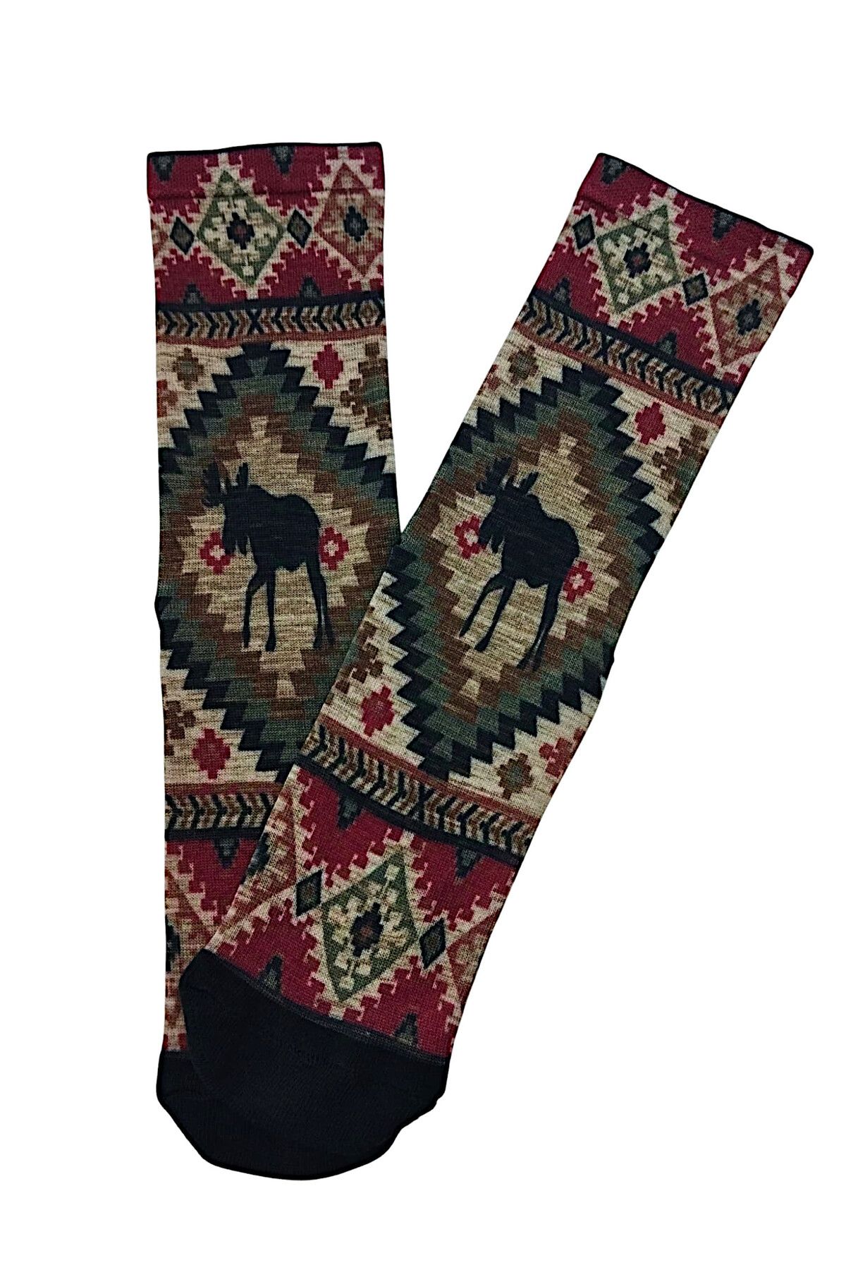 JENES Kilim Motif DesenliBaskılı Çorap - Unis...