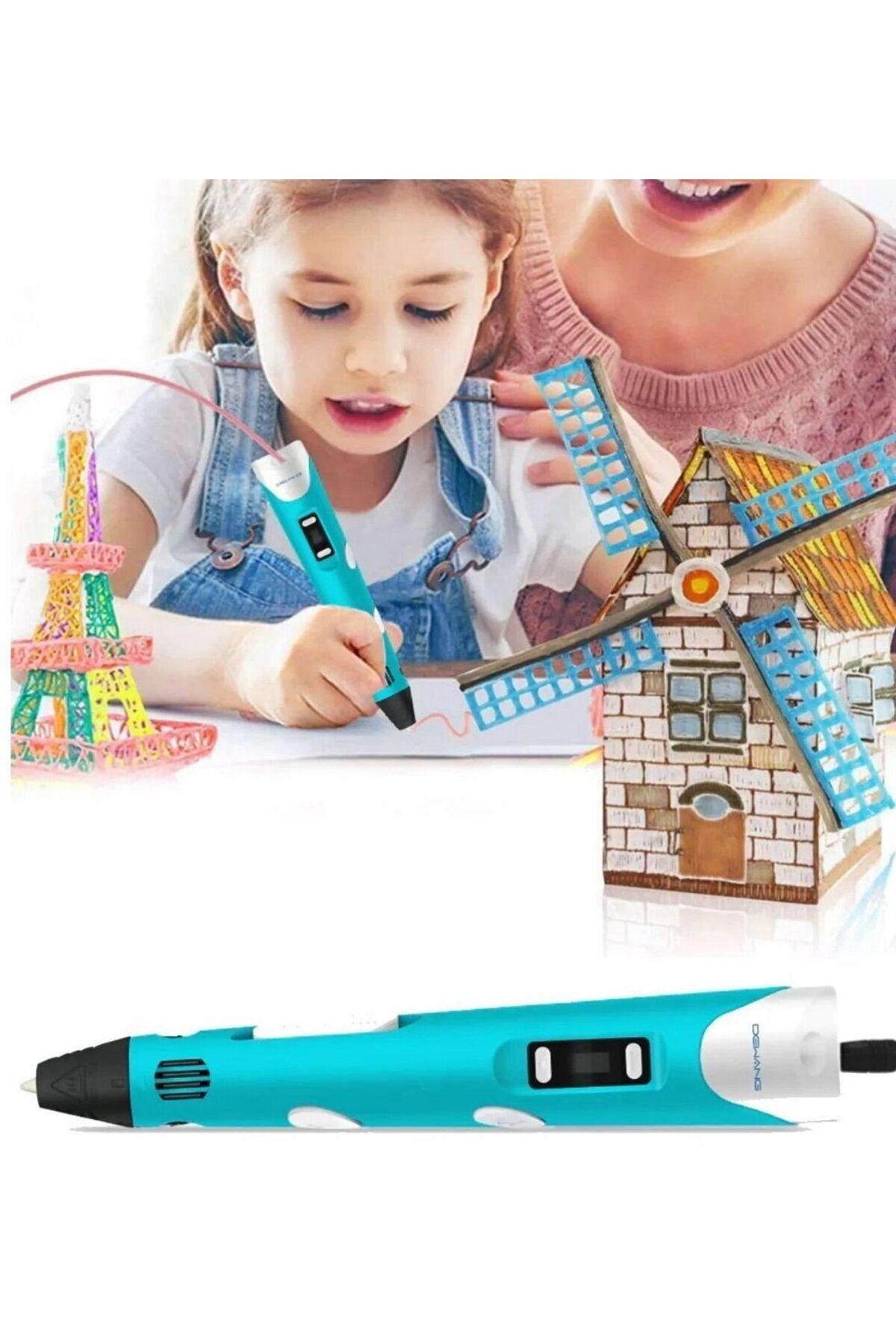 Gibox 3d Pen - Üç BoyutluYazıcı Kalem Printer...