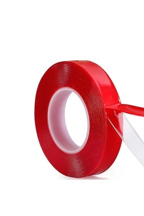 Silikonize Şeffaf Çift Taraflı Bant 18 Mm 2 Yards Image 0