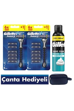 Sensor3 2 Makine+ 12 Yedek Tıraş Bıçağı+300 ML köpük+Çanta Image 0