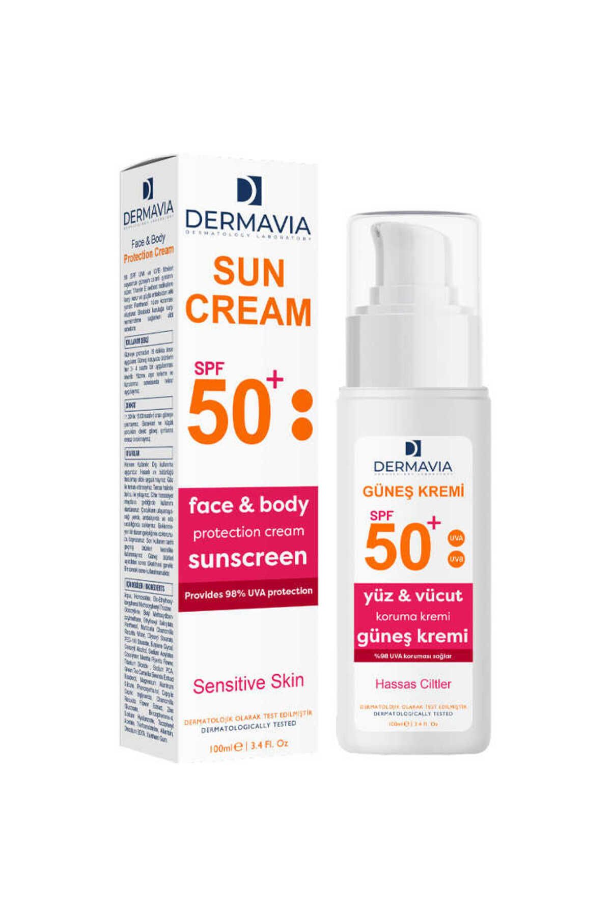 Dermavia SPF50+ GÜNEŞ KREMİHASSAS CİLTLER 100...