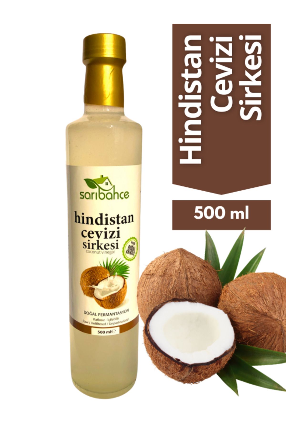 Sarıbahçe Hindistan CeviziSirkesi 500 ml - Or...