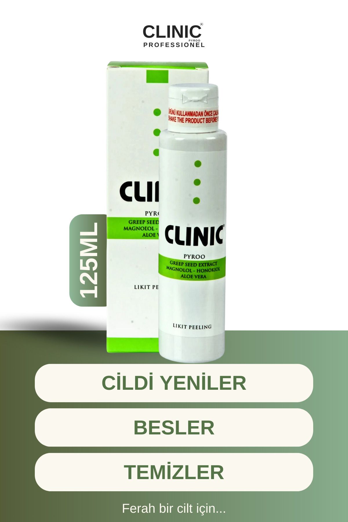 CLINIC PYROO Likit PeelingCilt Temizleme 125m...