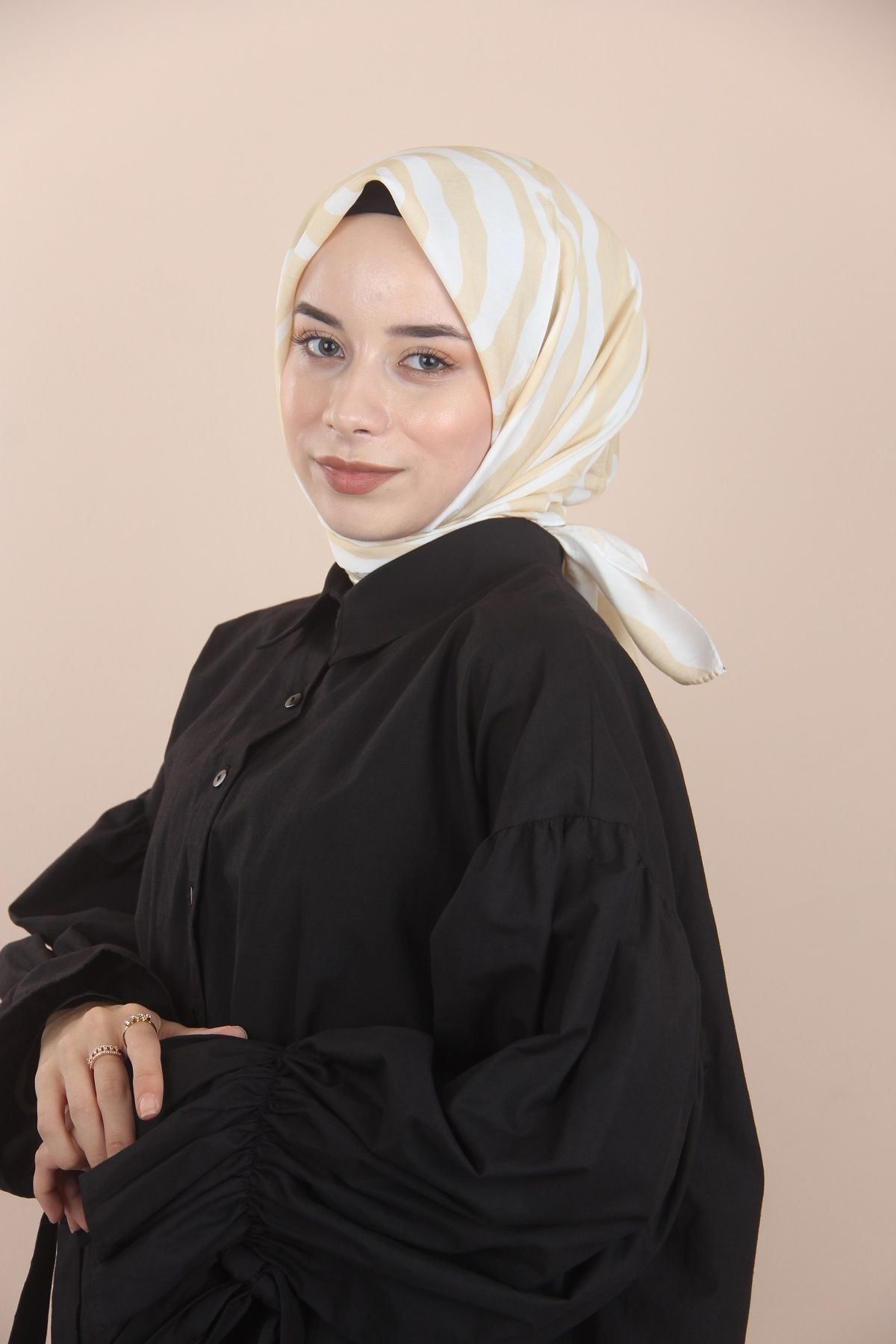 Sima BEJ Loryan Scarf DıamondZebra Eşarp