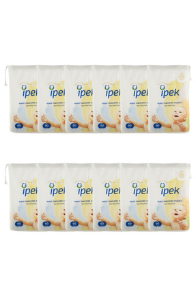 Ipek Maxi Bebek Temizleme Pamuğu 60'lı 12 Paket Image 0