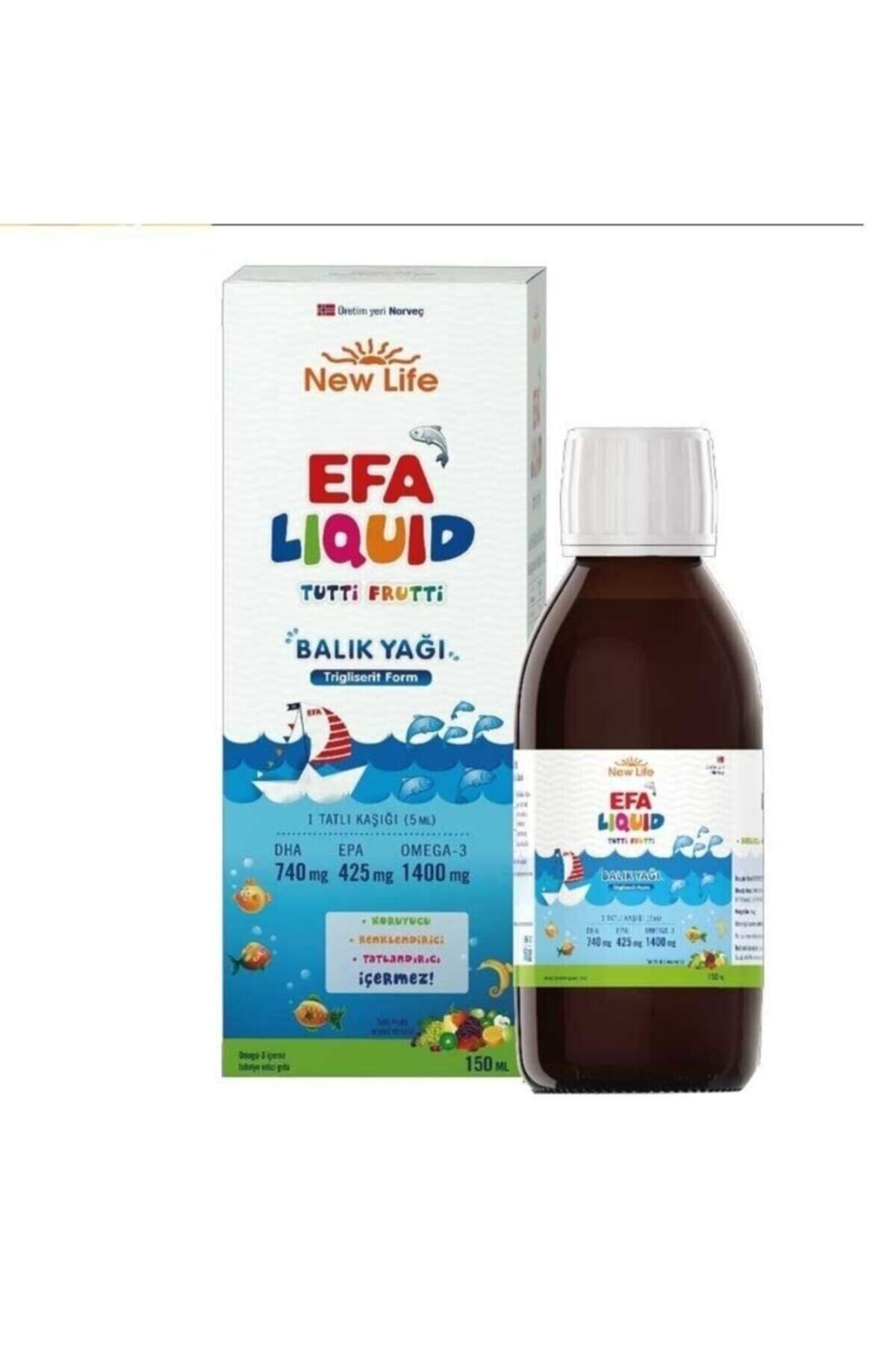 New Life Efa Liquid TuttiFrutti Balık Yağı Şu...