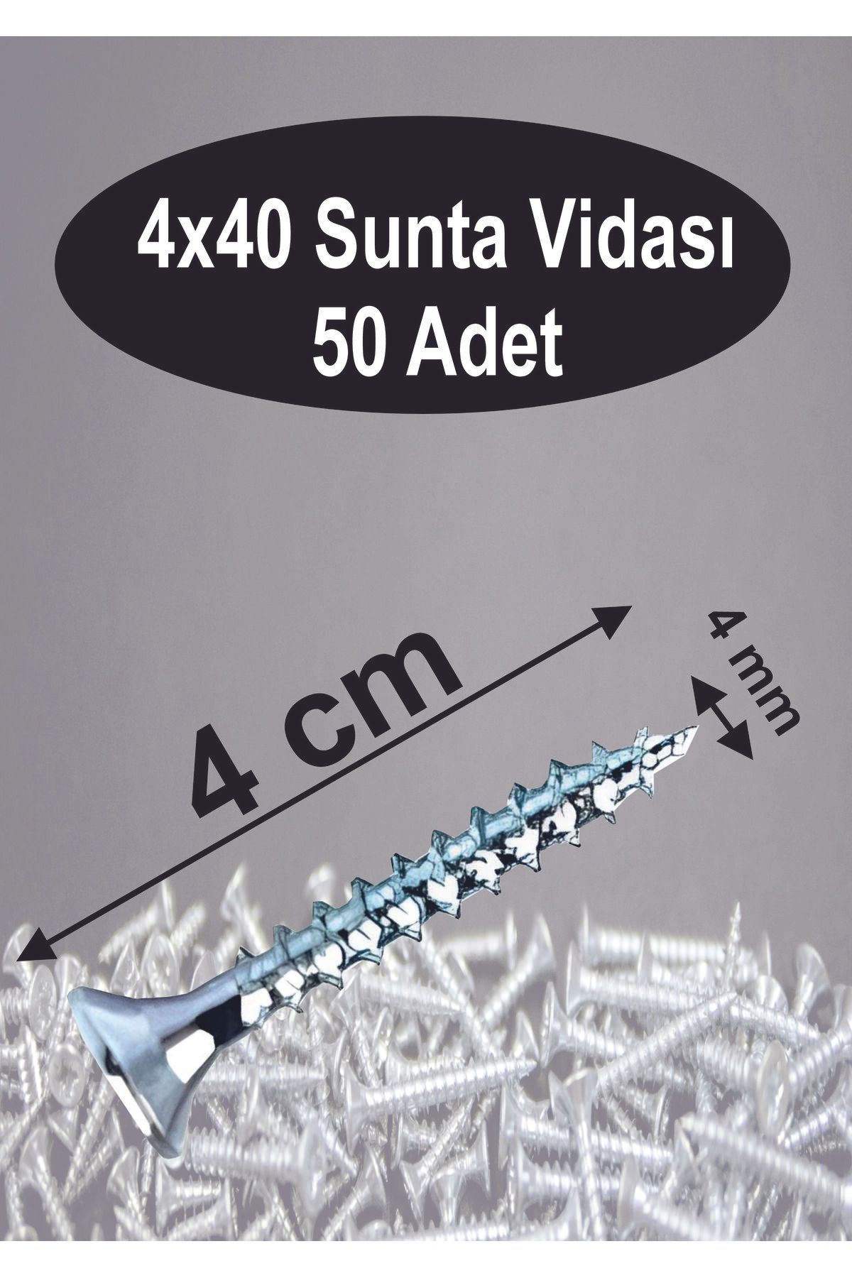 Dempol 4x40 Sunta Vidası 50Adet