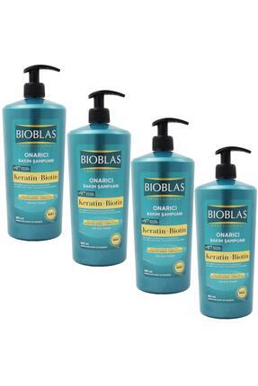 Keratin Ve Biotin Onarıcı Bakım Şampuan 900 ml 4 Adet Image 0
