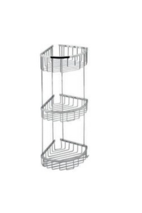 Adnoss Üçlü Oval Süngerlik 20*20cm - Köşe Süngerlik - Duşakabin Şampuanlık Cmo-c1026 Image 0