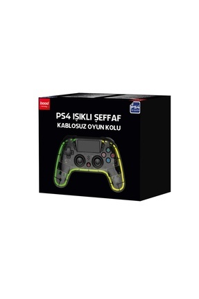 4269 PS4 Işıklı Şeffaf Kablosuz Oyun Kolu Image 0