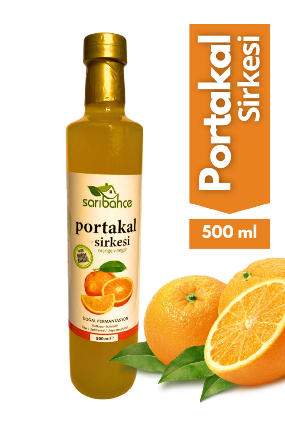 Sarıbahçe Portakal Sirkesi500 ml - Organik Do...