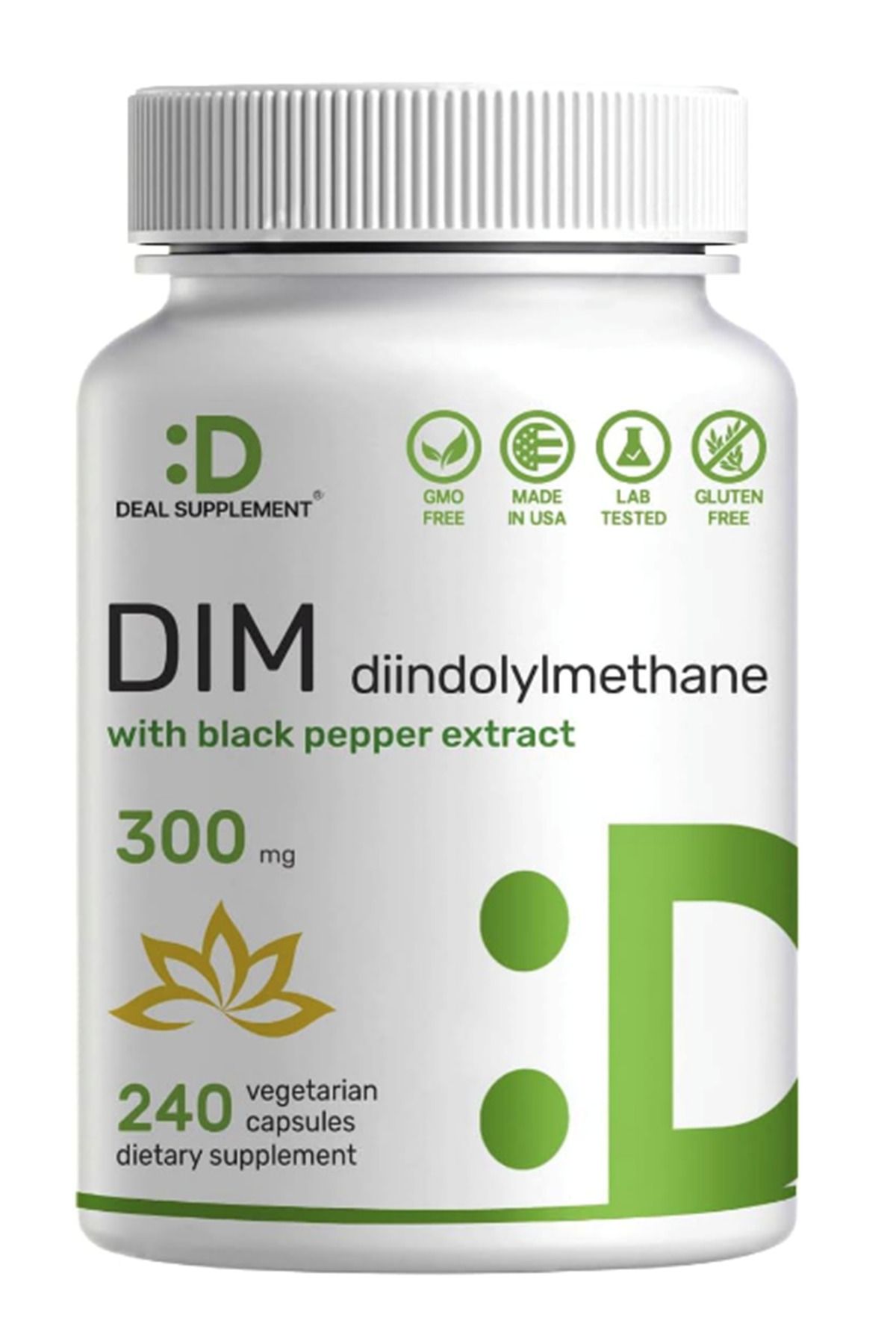 DEAL SUPPLEMENT Dım 300mg 240Capsul 4 Diindol...