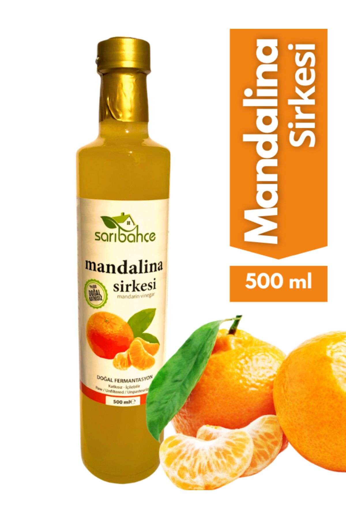 Sarıbahçe Mandalina Sirkesi500 ml - Organik D...