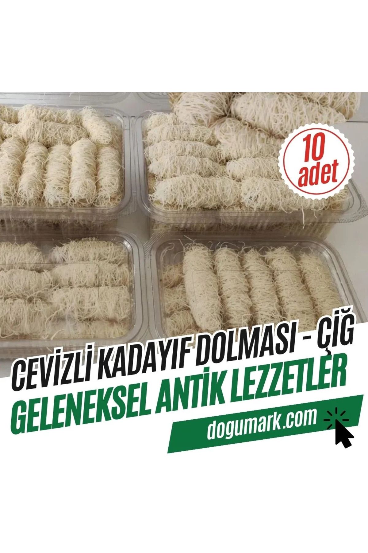 DoğuMark Cevizli KadayıfDolması - Çiğ (10 ADE...