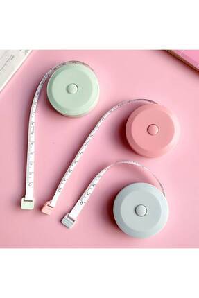 1.5 Metre Otomatik Saran Mini Mezura 3'lü Set - A Kalite - Makaralı Basmalı Terzi Ölçüm Bandı 150 Cm Image 5