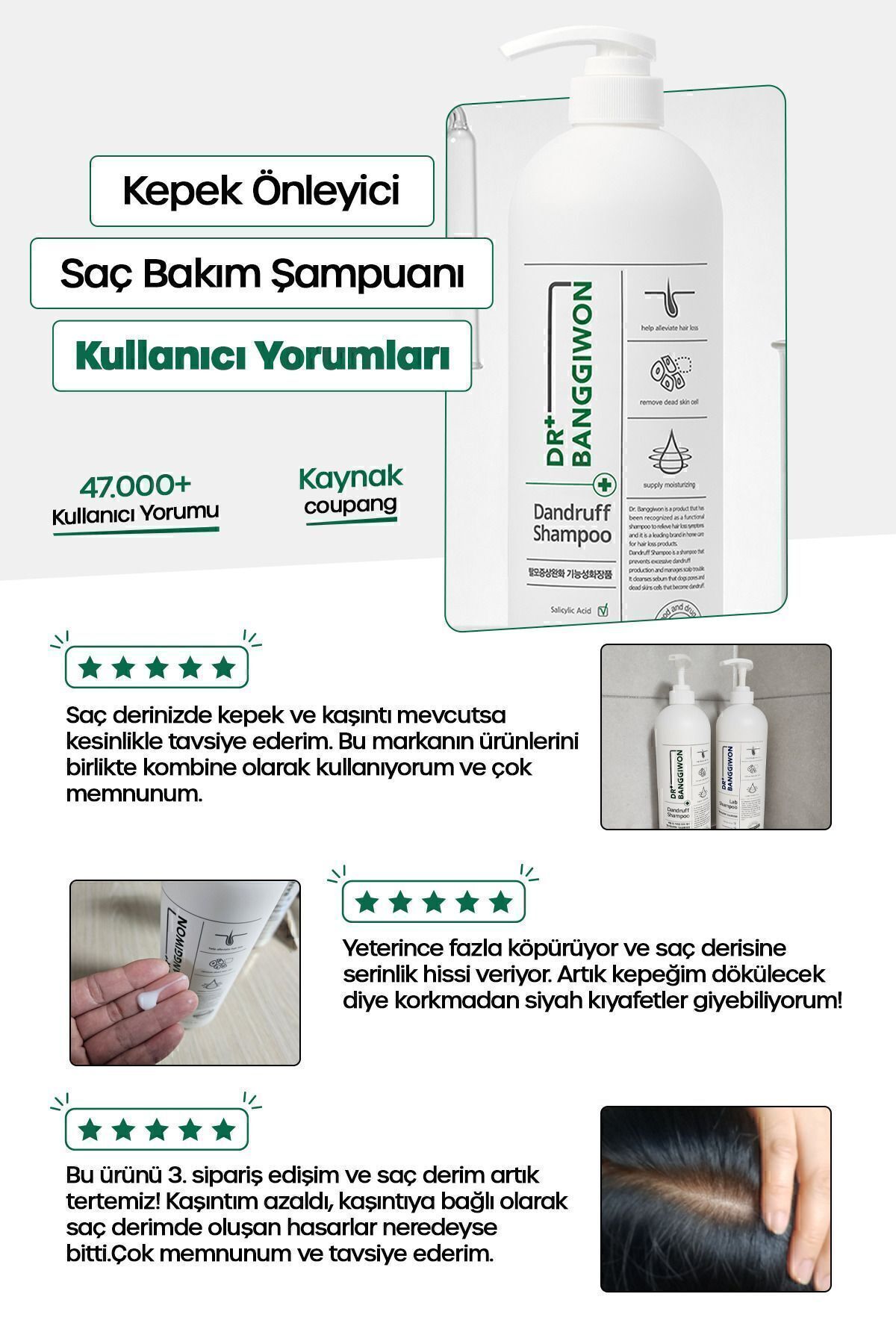 Dr. Banggiwon Clinical Kepek Şampuan Saç Derisi Anti Dandruff 1000 ml