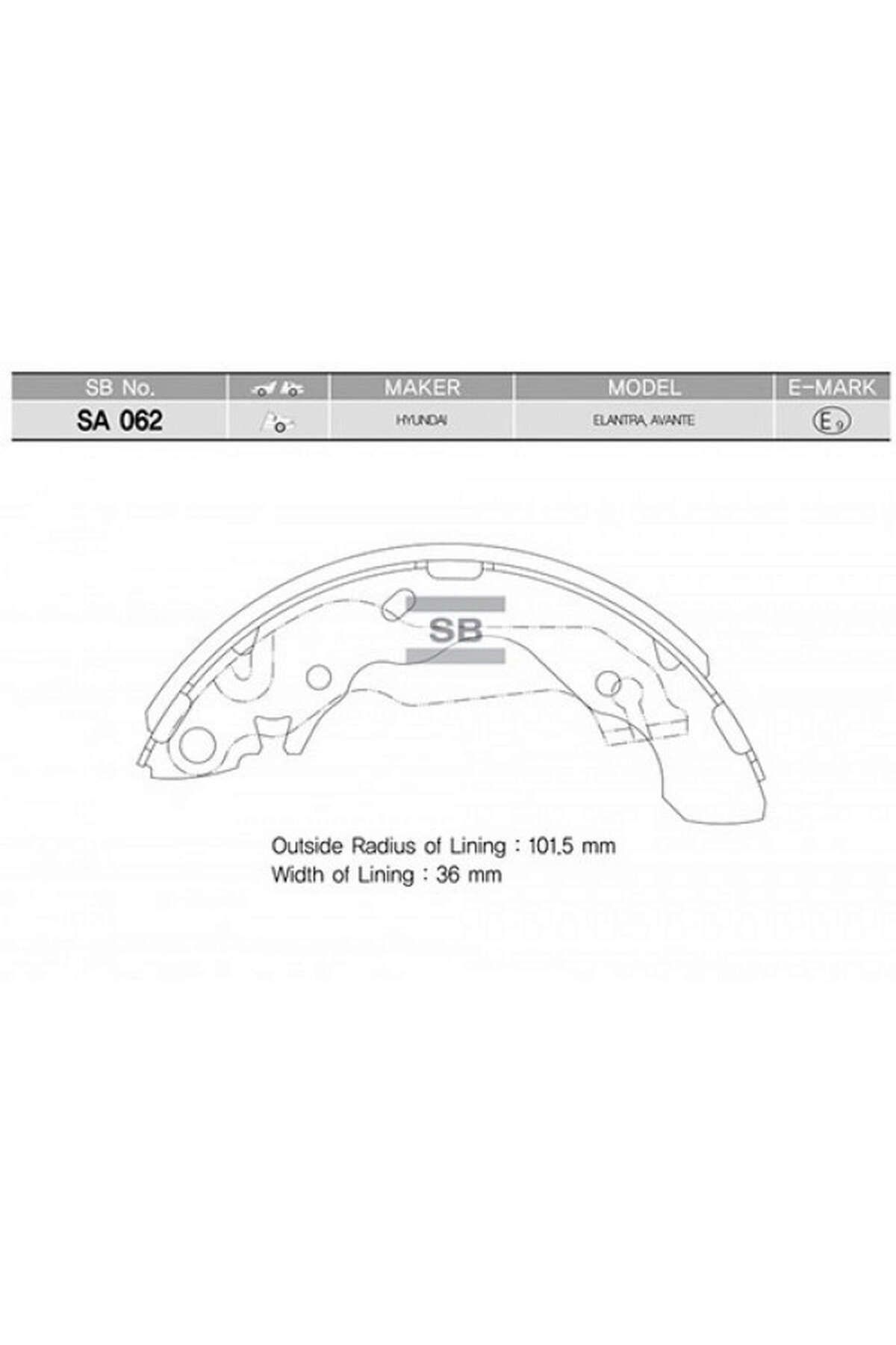 SANGSIN ARKA PABUÇ BALATAACCENT 03 COUPE 96-0...