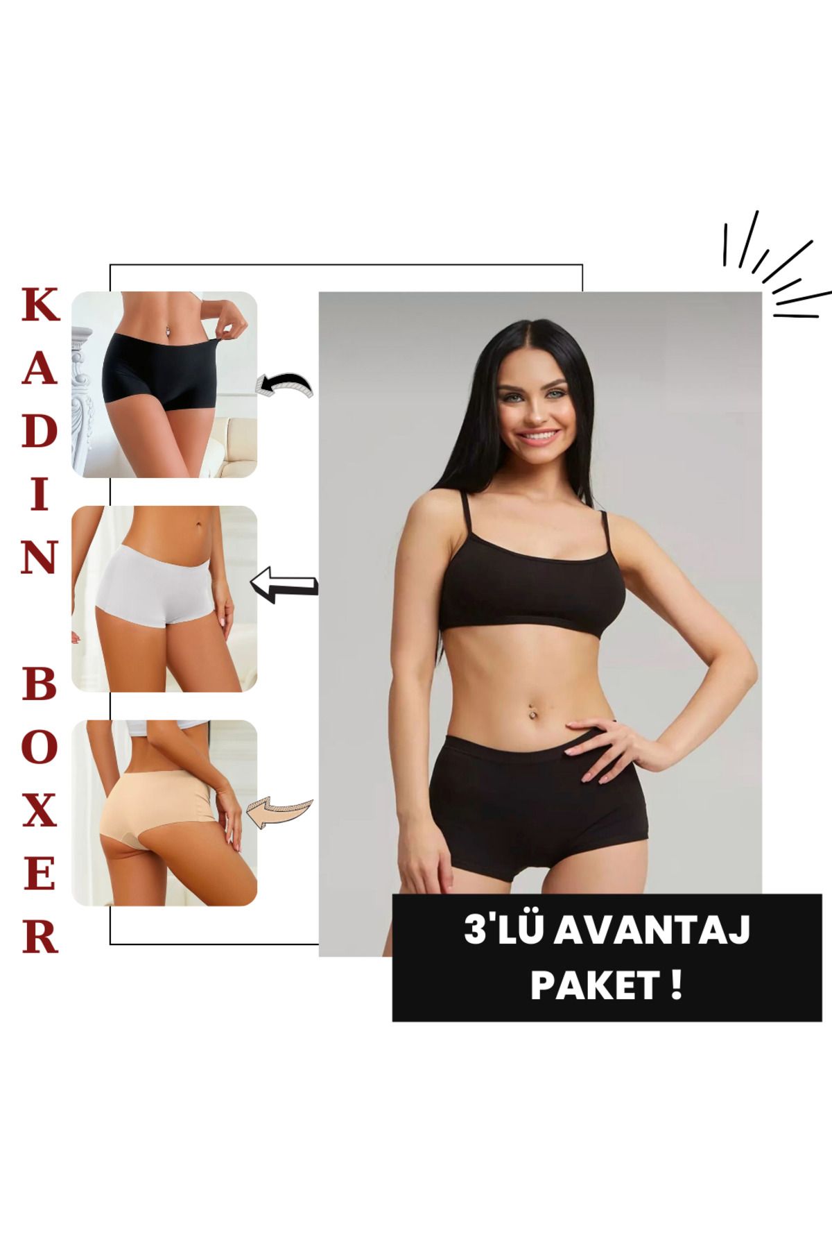 S&W SWEET WOMEN KADINSEAMLESS BOXER Toparlayı...