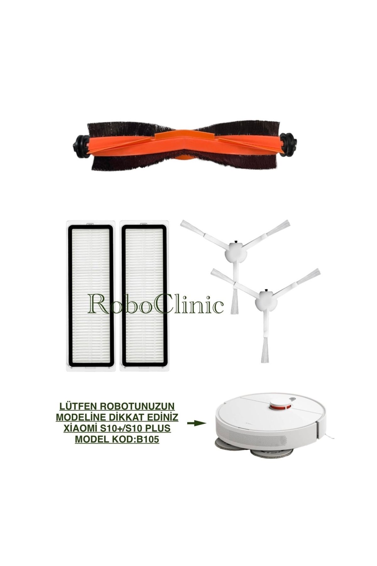 Roboclinic Xiaomi RobotVacuum S10 Plus Uyumlu...