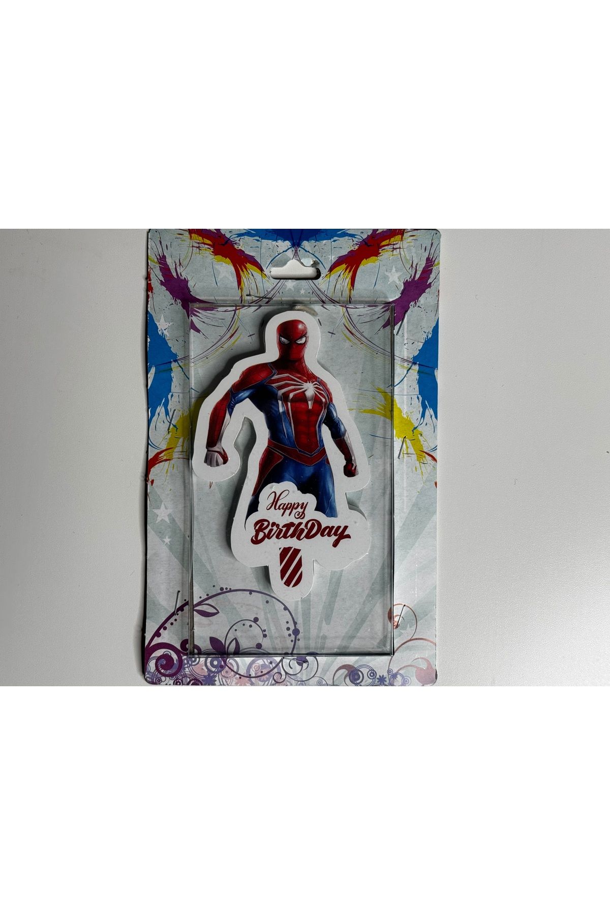 KATRİN Spiderman doğum günüpasta mum