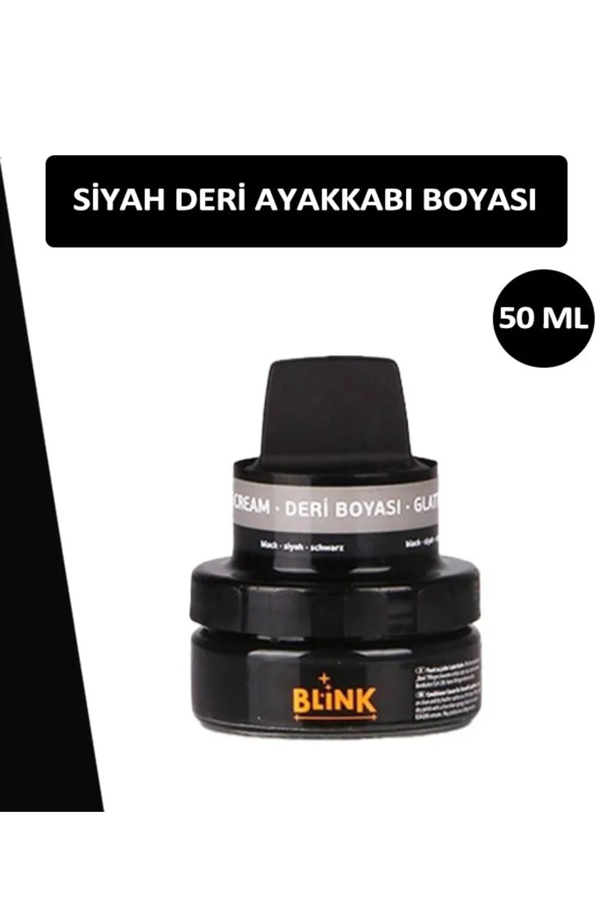 Blink Siyah Deri AyakkabıBoyası (50 ml)