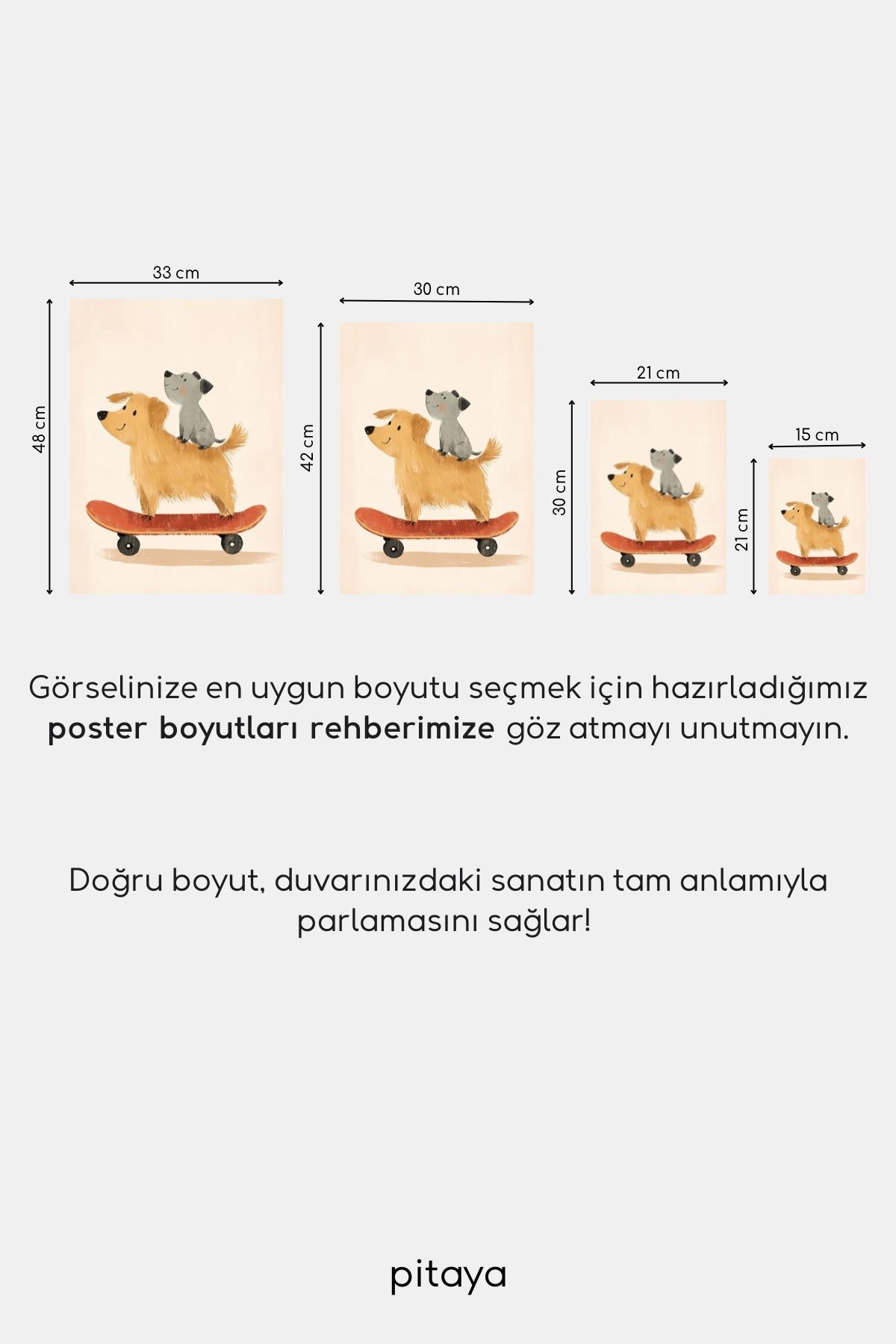 Sevimli Çocuk 5'li Poster Seti- Çerçevesiz Tasarım Çocuk Poster Tablo Bebek Odası Duvar Dekor