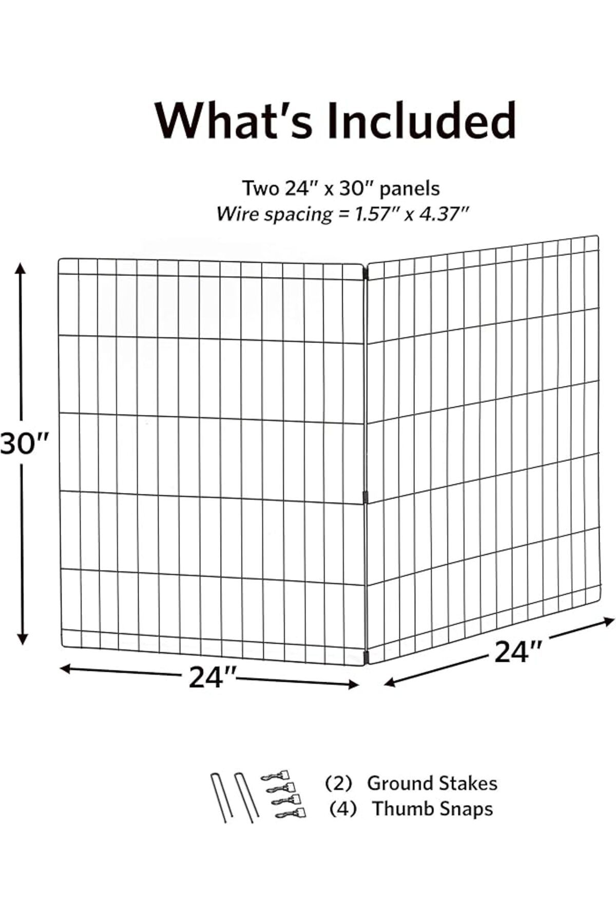 MidWest Homes for Pets Evrensel Pet Oyun Parkı 2 Panel Uzatma Kiti | Metal 90 cm Köpek Kalemlerine U