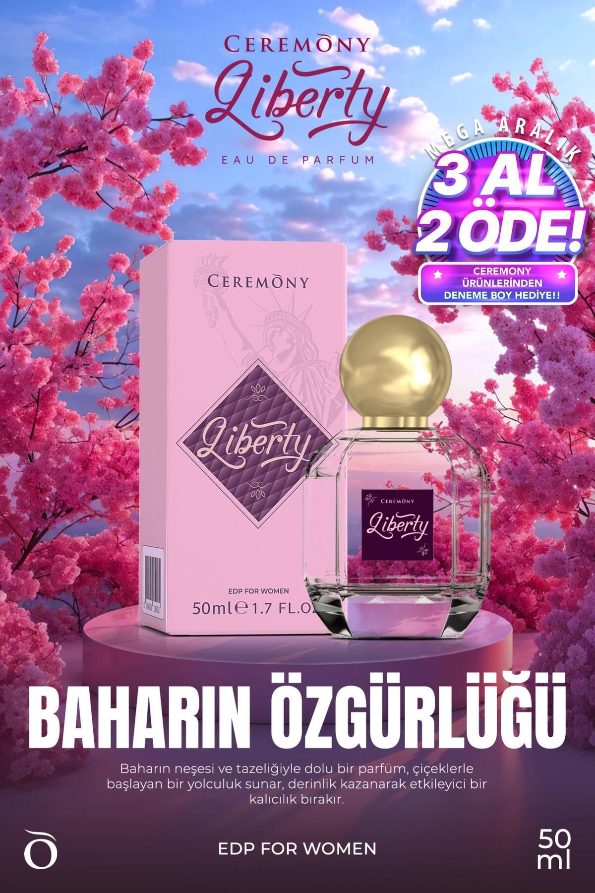 Ceremony Liberty 50 ml EdpKadın Parfüm