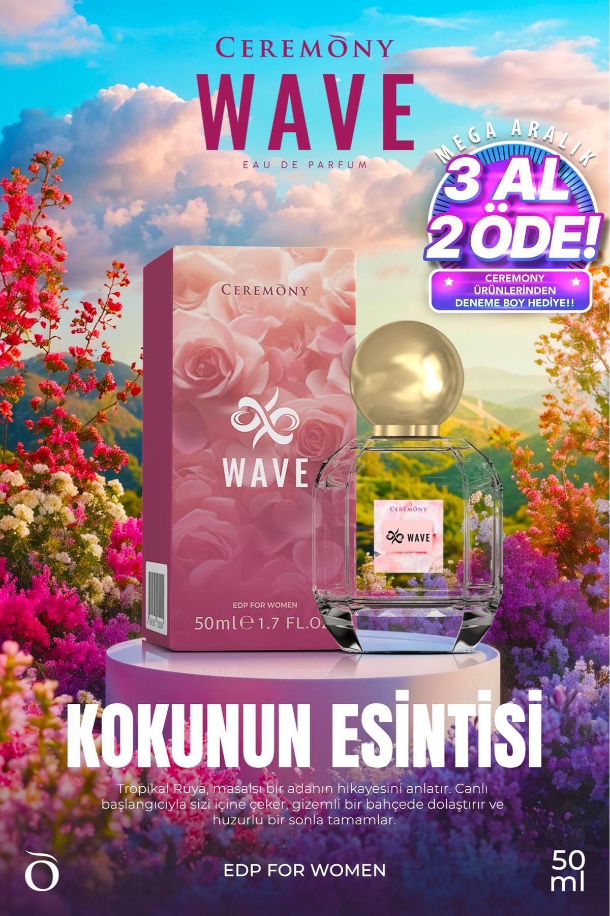 Ceremony Wave 50 ml Edp KadınParfüm