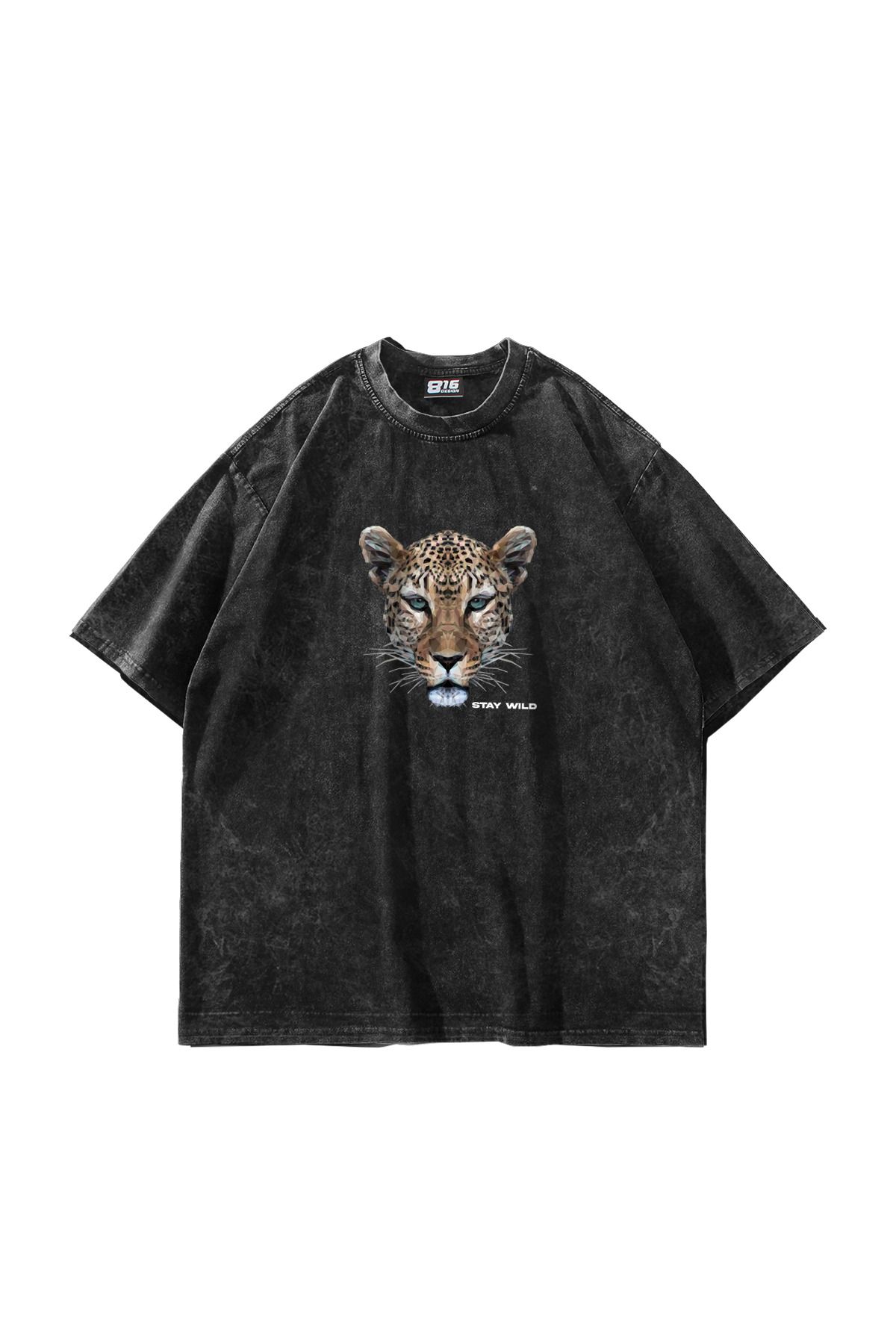 Sekizbiraltı Leopar Stay WildBaskılı Oversize...