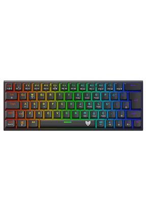 Runner Rgb Mekanik Gaming Oyuncu Klavyesi Blue Switch Q Siyah Tkl %60 Image 0