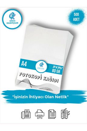 Fotokopi Kağıdı A4 80gr 500 Adet Image 0