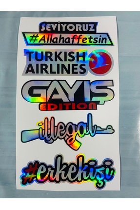 Hologram Araba Ve Motosiklet Sticker Araba Cam Yazı Hologram Sticker Image 0