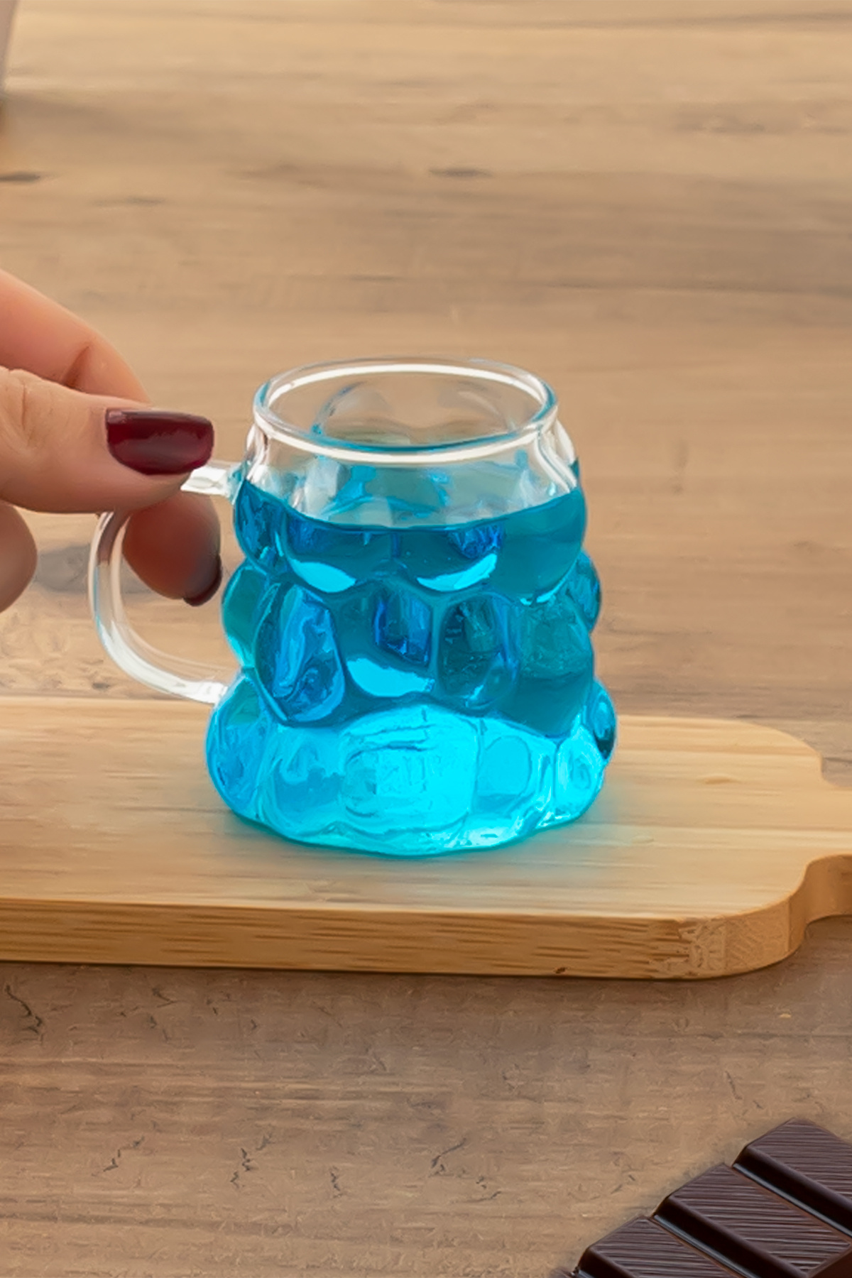 3 لیوان بوروسیلیکات دارای مقاوم در برابر قهوه نوشابه و فنجان شیشه ای ارائه 90 میلی لیتر ساخته می شود