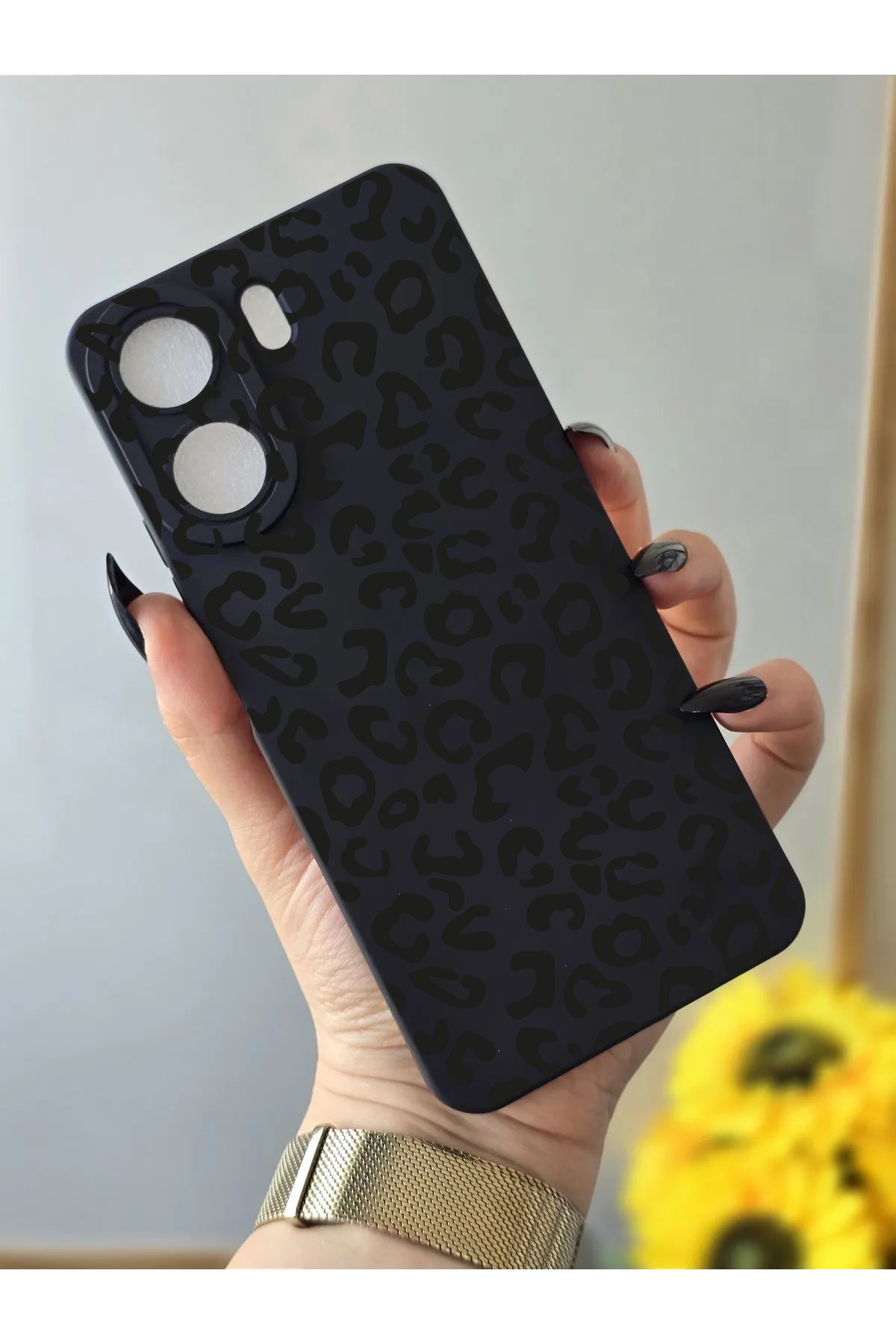 Çitlembik Case Xiaomi Redmi13c Uyumlu Leopar...