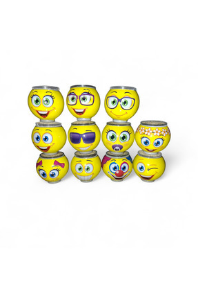 Doğum günü ve karne günlerinde Emojili çim adam 4 adet Image 0