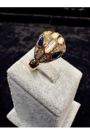 GOLD YILAN MODEL ÇELİK YÜZÜK Image 0