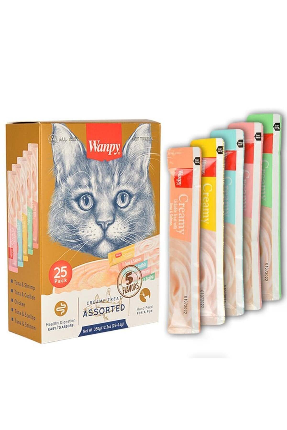 Wanpy Karışık Sıvı Kedi ÖdülMaması 25x14 gr