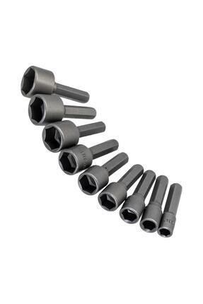 530450 Bits Saplı Lokmalı Somun Adaptörü 5-13mm 9 Parça Image 0