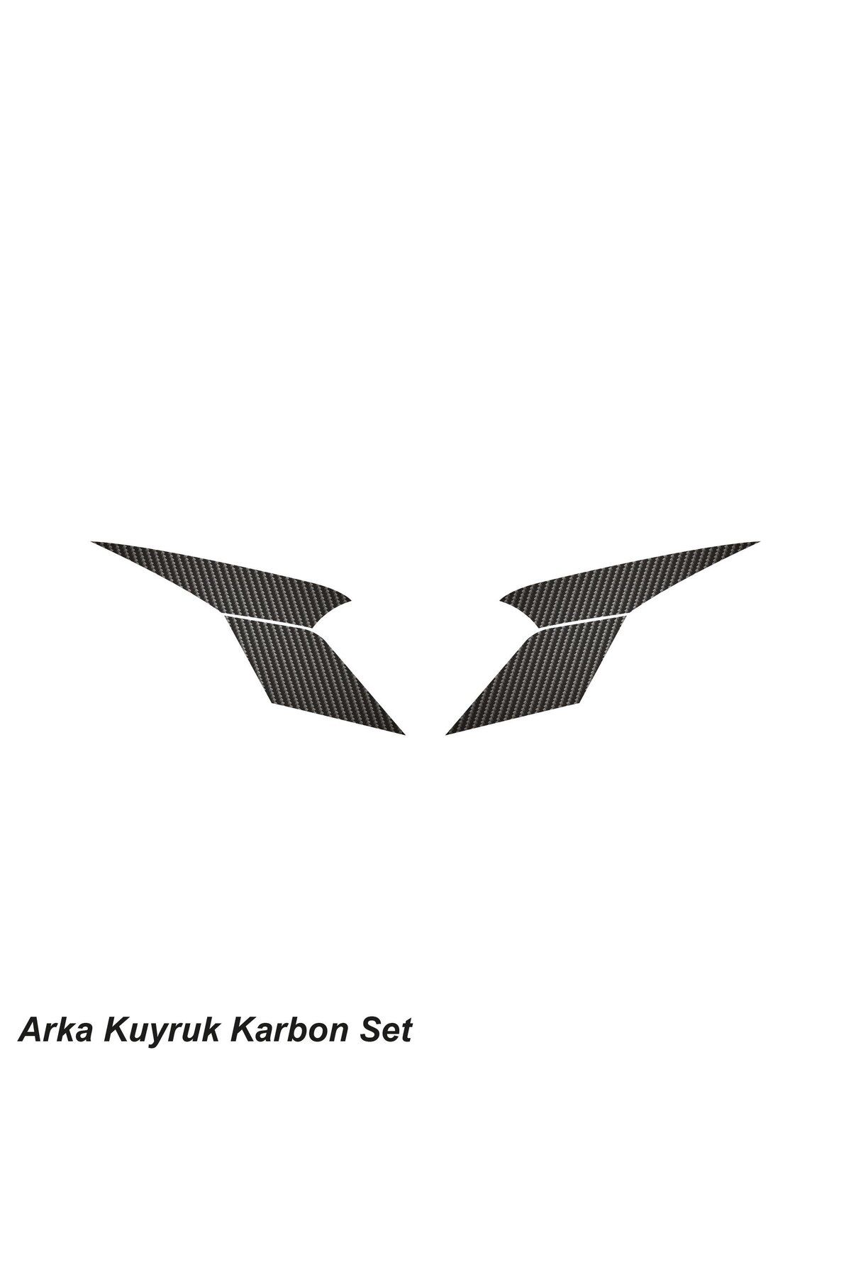 CFMOTO 250SR ARKA KUYRUK KARBON STICKER SET