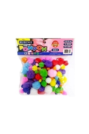 10 Renk Karışık 120li Ponpon Image 0