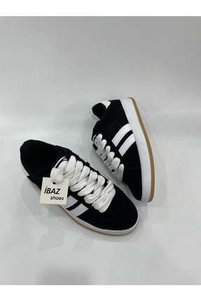 Cmp Siyah Beyaz Çizgili Kahverengi Tabanlı Sneaker Image 1