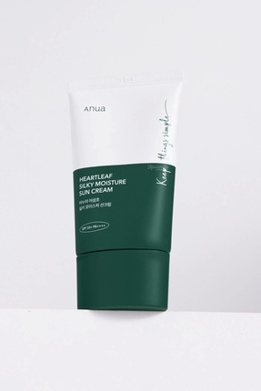 Heartleaf Silky Moisture Sun Cream (KORENDY) Cildi Sakin Tutan Ipeksi Dokulu Güneş Kremi 50ml Image 0