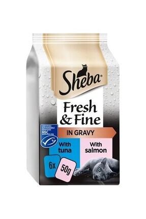 Fresh & Fine Balık Soslu Yaş Mama 6 X 50 gr = 300 gr Image 0