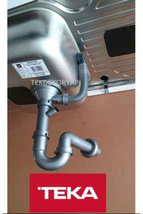 Evye Sifonu Büyük Giderli Yuvarlak Taşmalı Image 0