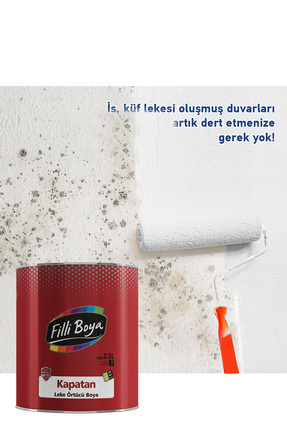 YENİ KAPATAN ÖZEL RUTUBET VE LEKE ÖRTÜCÜ BOYA 0,25 LT Image 0