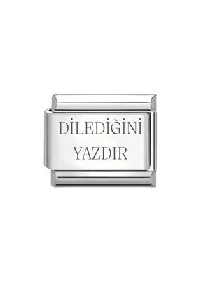 Kişiselleştirilebilir Dilediğini Yazdır Çelik Italyan Charm Bileklik Ek Linki Image 0